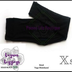 Solid black leggings